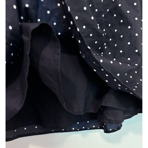 Lands End Cotton Polka Dot Dress Blue White Size 4 - Picture 8 of 10